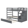 YOOCOZZ Twin-Over-Twin Bunk Bed with Twin Size Trundle and 3 Storage Stairs - 4 of 4