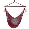 Sunnydaze Caribbean Style Extra Large Hanging Rope Hammock Chair Swing with Stand - 300 lb Weight Capacity - 4 of 4