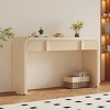 Unique Modern Rounded Silhouette Sideboard, Smooth Surface Console Table with 2 Drawers, Console Table Contemporary-Cuddlewood - 3 of 4
