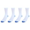 CTM Men's Casual and Comfortable Colored Heel and Toe Crew Socks (4 Pack) - 2 of 4