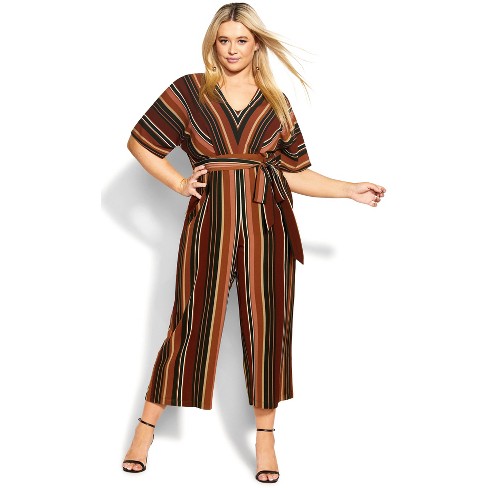 Target women's striped store jumpsuit