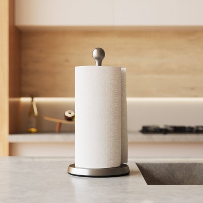 Nickel Teardrop Stainless Steel Paper Towel Holder