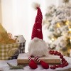 FURNIinspire Decorative Objects 2pcs Christmas Gnomes Decorations, Holiday Table Home Ornaments For Home, Office, Party, Red, 4.3"*4.7"*20.1" - 2 of 4