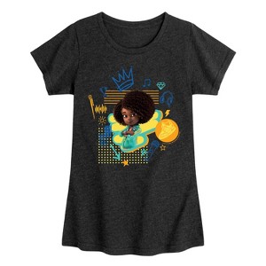 Girls' - Karma's World - Graffiti Fitted Short Sleeve Graphic T-Shirt - 1 of 4