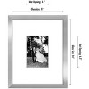 Americanflat 11x14 Picture Frame with shatter-resistant glass - Displays 5x7 With Mat and 11x14 Without Mat - Available in a variety of Colors - 2 of 4