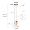 LNC Etherial 1-Lights 7" Modern Cylinder Mini Pendant  Lights, Matte Gold and Clear Glass - 3 of 4
