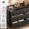 Entryway Fluted 7 Drawers Dresser for Bedroom, 54" Wide Modern Chest of Drawers w/Metal Handle, Wooden Dresser Organizer - 4 of 4