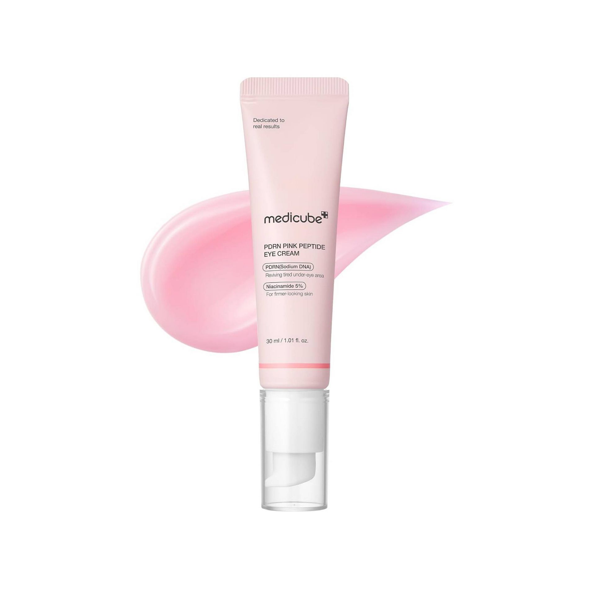 medicube PDRN Pink Peptide Eye Serum Korean Skincare - 30ml: Cream, Unscented, Normal Skin