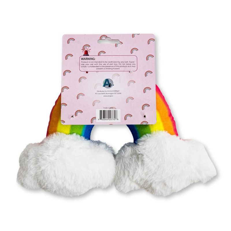 American Pet Supplies Enchanted Rainbow Magical Squeaker & Crinkle Plush Dog Toy, 3 of 4