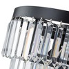 C Cattleya 5-Light Black Modern Tiered Flush Mount with K9 Crystal - 4 of 4