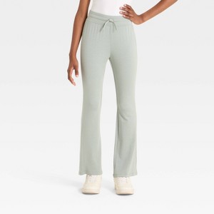 Girls' Modal French Terry Flare Pants - All In Motion™ - 1 of 3