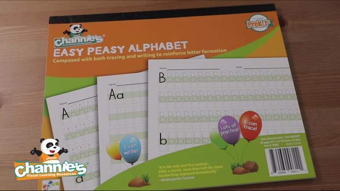 Channie&#39;s Easy Peasy Alphabet Workbook, 2 of 9, play video
