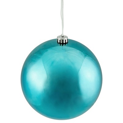 Northlight 8" Shatterproof Shiny Christmas Ball Ornament - Blue