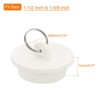Unique Bargains Rubber Flexible Bathtub Sink Drain Stoppers with Hanging Ring 2 Pcs - 2 of 4