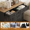Tilt Out Trash Cabinet 20 Gallon,Hidden Wooden Trash Can Cabinet, Farmhouse Laundry Hamper Cabinet - 4 of 4