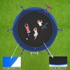 8FT Trampoline with Basketball Hoop, ASTM Approved Reinforced Type Outdoor Trampoline with Enclosure Net - 2 of 4