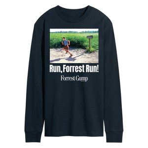 Men's - Forrest Gump - Run Forrest Run Long Sleeve Graphic T-Shirt - 1 of 4