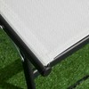 Resenkos Lounge Chair Outdoor, Patio Lounge Chair,Piece Lounge Chair with Wheels, Tanning Chair with 5 Adjustable Positions, Cream White - 2 of 4