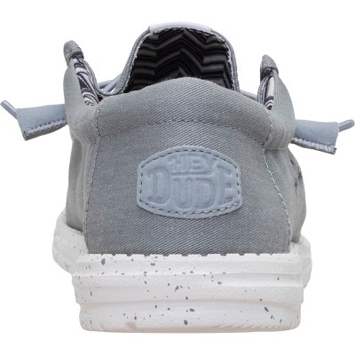 HEYDUDE Men Wally Stretch Canvas , Light Grey, 11 — фото 5