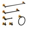 Wall-Mounted 6-Item Towel Rack Collection for Bathroom: Space-Efficient & Stylish Storage Solution - 2 of 4