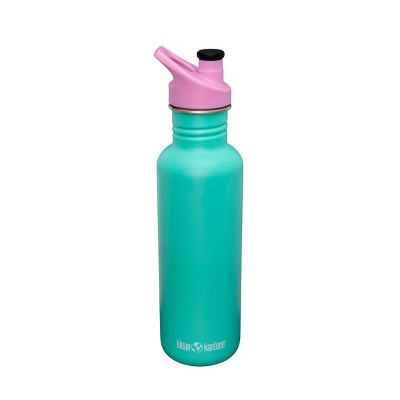 Klean Kanteen 27oz Classic Florida Keys Stainless Steel Water Bottle with Sports Cap - Matte Teal/Pink