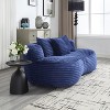 SYFERLORY COOLMORE Bean Bag sofa Lazy Sofa Durable Comfort Lounger High Back Bean Bag Chair Navy - 3 of 4