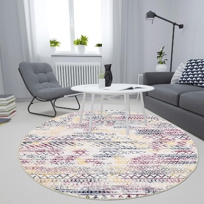 Modern Washable Rug - Non-Slip Kitchen & Bathroom Mat for Laundry, Nursery, Office, Living & Dining Room - Contemporary Carpet