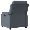 vidaXL Massage Recliner Chair Dark Gray Velvet - 4 of 4