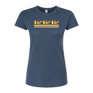 Women's - Pokémon - Pikachu Eevee Retro Fitted Graphic T-Shirt - 1 of 3