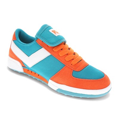 PONY Mens Linebacker Archive Genuine Leather and Mesh Premium Lace Up Athletic Sneaker Shoe