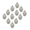 YOOCOZZ Classic Household Christmas Decoration Set, Modern Xmas Tree Ornaments Ball, White Elegent Glass- Iron Decorative Hanging Ball - 2 of 4