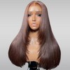Jessie's Wig 16-20 Inch Straight Layered Cut Wig 9x6 Pre Cut Lace Brown Color 1 Pc/Pack - 3 of 4