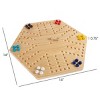 Toy Time Wooden Strategic Game Set With Board, Marbles, and Dice - 3 of 4