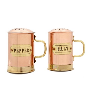 copper salt and pepper shakers