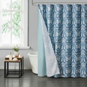 LunaLulinlk 14 Piece Fabric Shower Curtain Set - 1 of 4