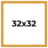PosterPalooza | 32x32 Bamboo Picture Frame, UV Acrylic, 4 Finishes - Brown, Black, Gold, and Natural - 2 of 4