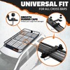 Mockins 90"x50"x6" Cargo Roof Rack Basket with Waterproof Ratchet Straps - 4 of 4