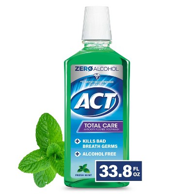 ACT Total Care Fresh Mint Mouth Wash - 33.8oz