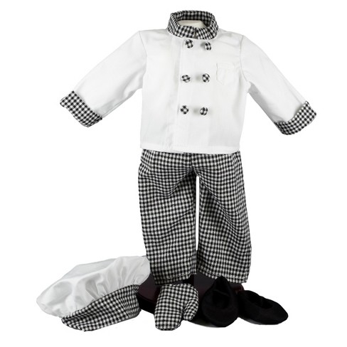 The Queen's Treasures 18 inch Doll Clothes Complete Chef's Outfit Hat, Jacket, Pants, Shoes, Mitt