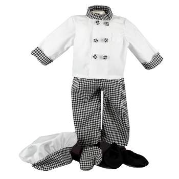 The Queen's Treasures 18 Inch Doll 6 Piece Pastry Chef Clothing Outfit