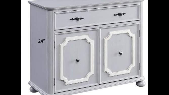 36&#34; Enyin Cabinet Gray Finish - Acme Furniture, 2 of 7, play video