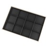 Unique Bargains PU Leather Black Jewelry Organizer Trays with Removable Dividers - 3 of 4