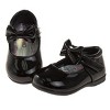 Josmo Baby Girls' Mary Jane Flats with Bow Detail: Non-Slip Sole Wedding Flower Girls' Shoes (Infants/Toddler Sizes) - 3 of 4