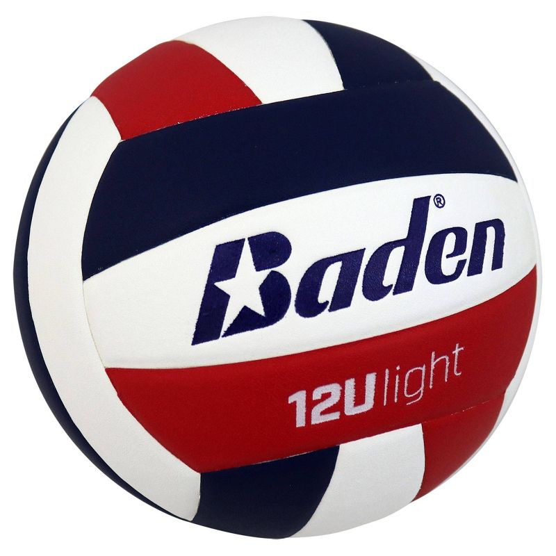 Baden Youth Series 12U Light Volleyball - Red/White/Blue, 3 of 5