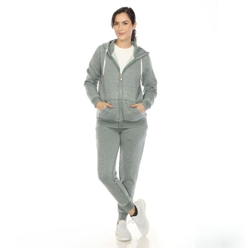 White Mark Women's Burnout Jogger Set - image 1 of 4