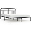vidaXL Metal Bed Frame with Headboard Black 72 in.x83.9 in. California King - 2 of 4