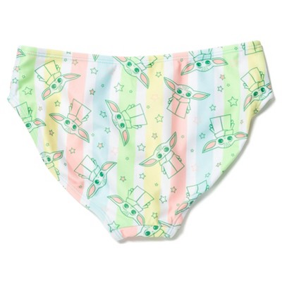 Star Wars The Child Big Girls Rash Guard and Swim Bikini Bottom Tie Dye Blue 14-16 — фото 5