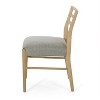 Christopher Knight Home Set of 2 Fescue Upholstered Dining Chairs Light Ash/Gray - 3 of 4