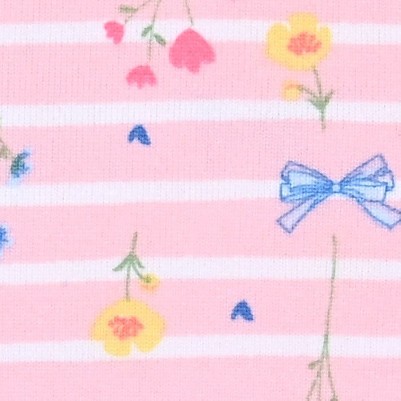 pink floral bow