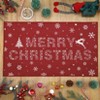 Christmas Area Rug for Front Door, Non Slip Durable Indoor Outdoor Rug for Entrance, Easy Clean Accent Carpet for Home - 2 of 4